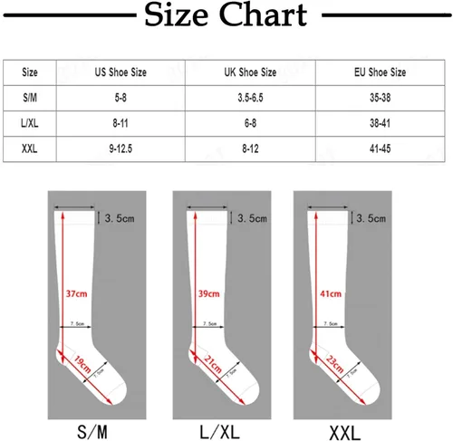 Vista 3 de Compression Socks For Women Circulation 20-30Mmhg Crazy,Cute,Christmas Print Socks Support For Nurse,Pregnant,Running,Medical
