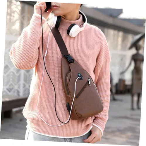 Vista 4 de VALICLUD 2pcs mens small backpack men's sling bag crossbody cross body bag for men messenger bag for men male cross body bags for men men's
