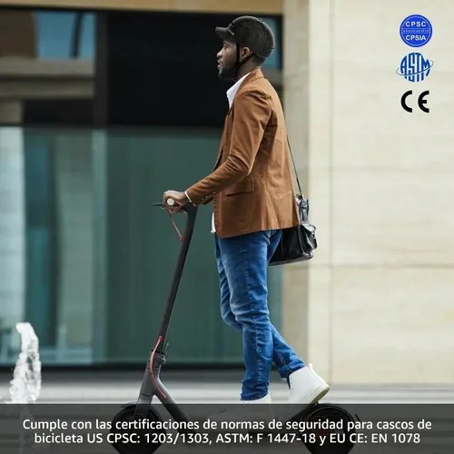 Vista 6 de Casco de Bicicleta para Adultos para Hombres - Mujeres Casco de Bicicleta Certificado Cómodo Ligero Ajustable Estilo Gorra de Béisbol Casco