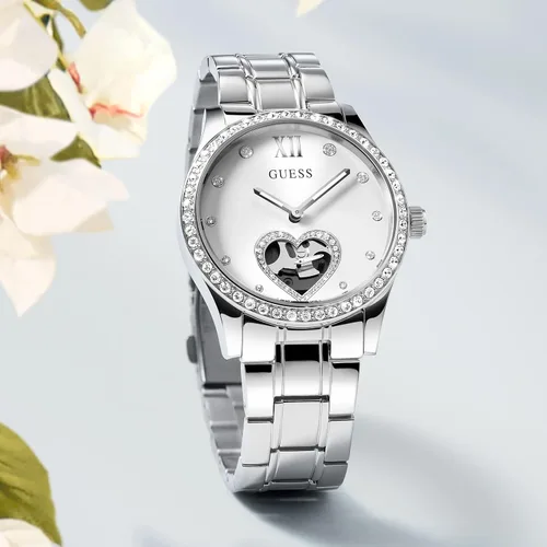 Vista 5 de GUESS Reloj GW0380L1 Be Loved Mujer plateado