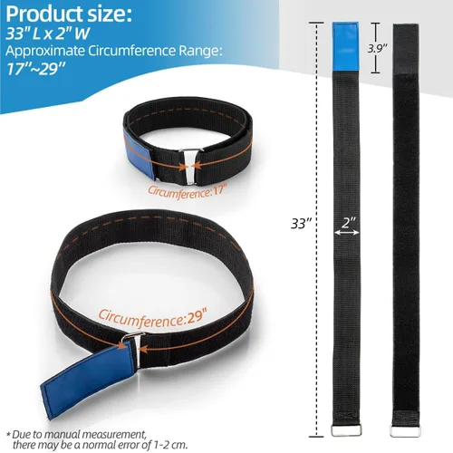 Vista 2 de Correas de amarre para escaleras, correas ajustables multiusos para escaleras Reusable Ladder Straps, Ladder Rack Tie Down Strap with Nylon Hook &
