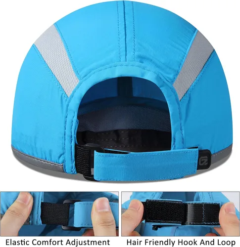 Vista 3 de GADIEMKENSD Sombrero reflectante plegable para exteriores, diseño sin estructura, protección solar UPF 50+, sombreros deportivos para mujeres