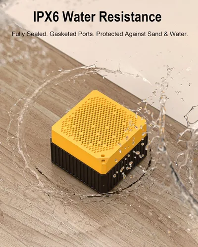 Vista 7 de Altavoces Bluetooth portátiles, IPX6 impermeable inalámbrico para exteriores pequeño altavoz con 24 horas de reproducción, graves estéreo HD