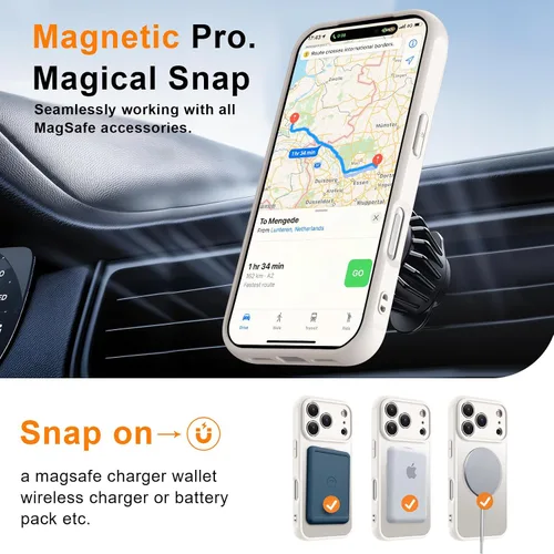 Vista 29 de MOCCA - Funda magnética resistente para iPhone XR de 6.1 pulgadas, compatible con MagSafe, funda con protección contra caídas de grado militar