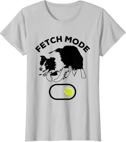 Vista 20 de Border Collie Stuff - Camiseta de pelota de tenis para hombre, Border Collie Fetch, Blanco Gris Oscuro