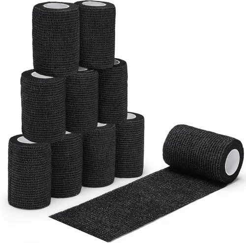 Vista 16 de DROK 4/10 Rollos de Cinta de Camuflaje Autoadhesiva, Vendaje de Camuflaje para Deportes al Aire Libre, Escalada, Camping, 2/3 Pulgadas x 4.5 Metros