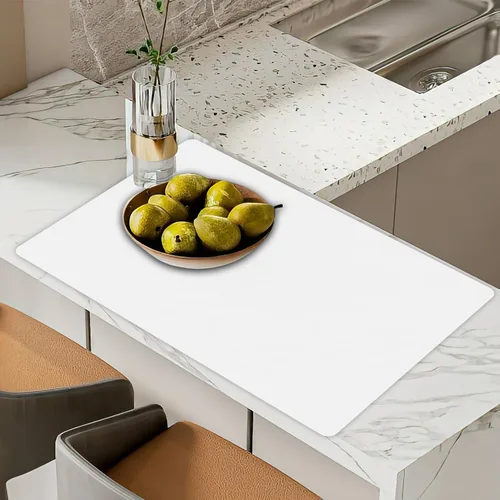 Vista 22 de Tapete de silicona súper grande, 120 x 24 pulgadas, tapete de silicona para encimera de cocina, tapete antideslizante resistente al calor, tapete