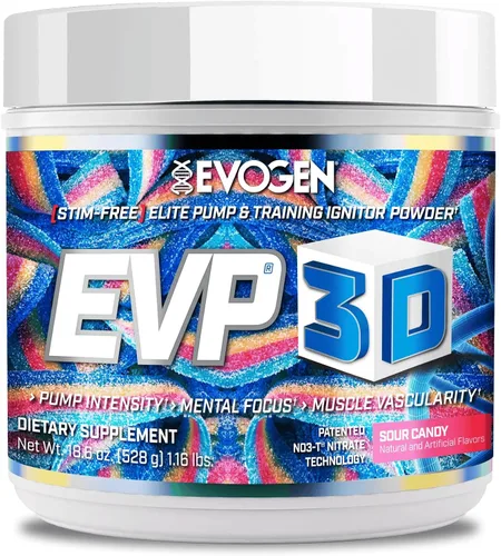 Vista 16 de Evogen EVP-3D Stim-Free Pre-Workout BlackBerry Lemonade 40 porciones