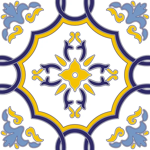 Vista 23 de Pegatinas de Azulejos Estilo Azulejo Español Portugués Despegar y Pegar para Salpicadero Juego de 16 piezas (3.9_10)