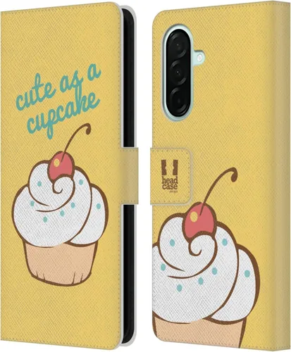 Vista 343 de Head Case Designs Assortment Cupcakes Happiness Leather Wallet Case Compatible with Samsung Galaxy A07 4G Surtido