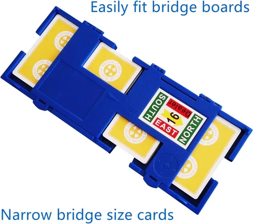 Vista 7 de TSB Paquete de 12 cartas de puente de impresión estándar, 6 colores, fácil almacenamiento