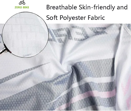 Vista 53 de Jersey de ciclismo para mujer, de manga corta, secado rápido, transpirable, para montaña.