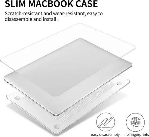 Vista 5 de Seorsok Funda compatible con MacBook Air de 13.6 pulgadas, versión 2022, chip A2681 M2 con pantalla de retina líquida, Touch ID, carcasa rígida