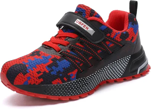 Vista 2 de KUBUA - Zapatos deportivos para niños y niñas, tenis para correr, ligeros, transpirables, deportivos y atléticos
