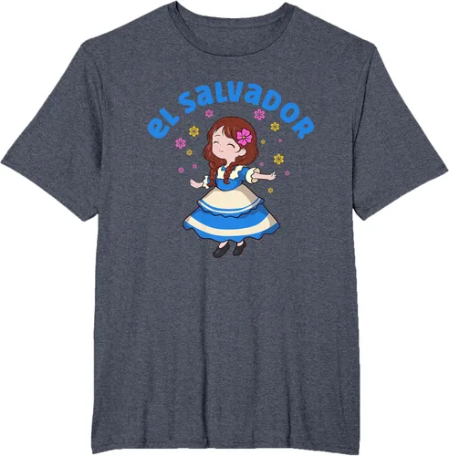 Vista 61 de Camiseta de mujer hispana con bandera salvadoreña de El Salvador Orgullosa, Negro
