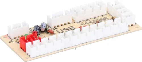 Vista 7 de Zhiyavex Kit de joystick de arcada para bricolaje, accesorios de juego de arcade, codificador USB con luces LED, botones de pulsación compatibles