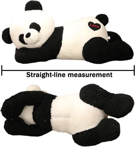 Vista 5 de Somao Juguete de peluche de oso panda gigante, lindo panda grande, almohada suave para abrazar para niños, novia, cojín para dormir, regalo