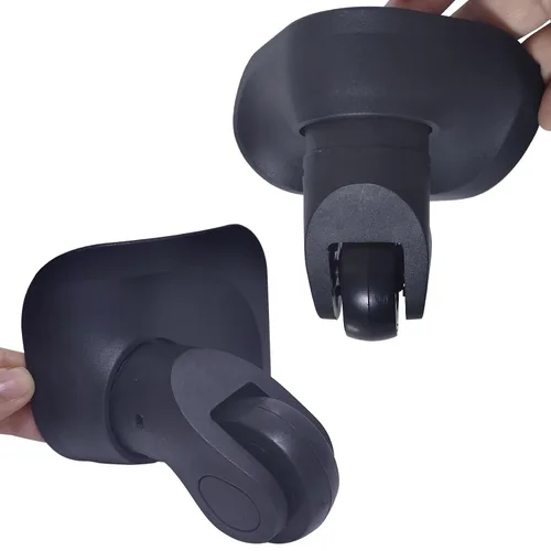 Vista 3 de Repuesto de rueda de equipaje reparación maleta bolsa piezas Spinner ruedas ruedas ruedas (W041-L-a par 2 piezas)
