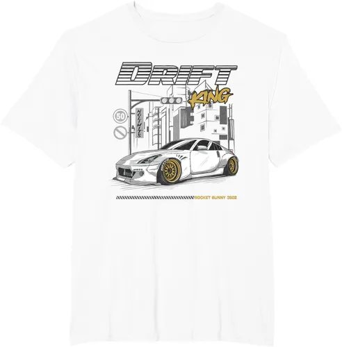 Vista 11 de Z34 370 Fairlady Z - Camiseta gráfica de cuerpo ancho, Negro, S