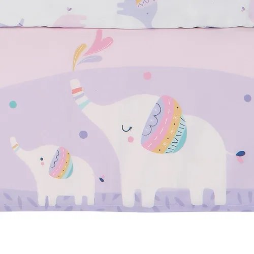 Vista 6 de Bedtime Originals Elephant Dreams - Juego de ropa de cama para cuna de bebé (3 piezas), color rosa