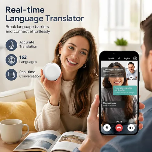 Vista 3 de Traductor portátil inteligente, 162 idiomas, dispositivo de traducción