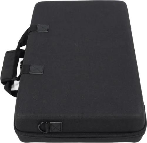 Vista 2 de Alomejor DJ Controller Hard Case, Lightweight Portable EVA Travel Storage Bag with Glossy Double Zip, Built in Buffer Sponge, for DDJ FLX4 DDJ 400
