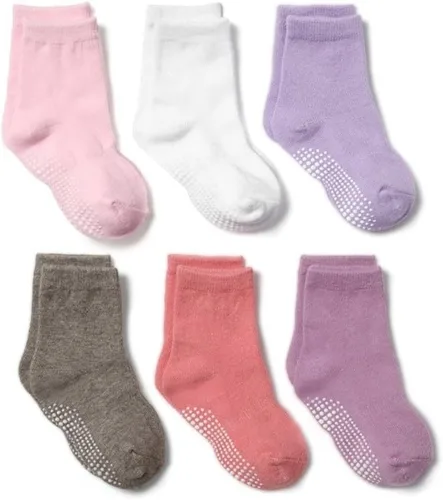 Vista 6 de Calcetines de algodón para bebés, calcetines de algodón para niños y niñas, de corte bajo para bebés
