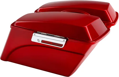 Vista 7 de Alforjas rígidas con soportes de conversión para Harley Davidson 1984-2017 Softail Modelos FLST FLSTC FLSTF FLSTN FLSTS modelos Rojo