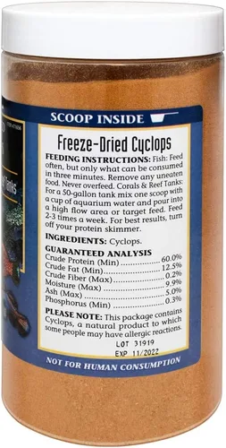 Vista 2 de San Francisco Bay Brand Alimento de pescado cíclope liofilizado - 0.64oz