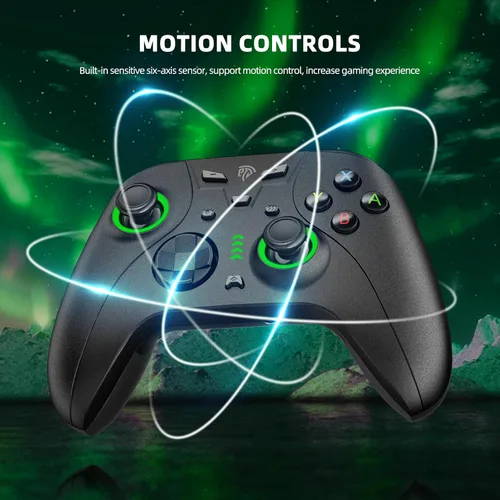 Vista 5 de EasySMX Switch Pro Controller para Nintendo SwitchSwitch LiteOLED controlador inalámbrico con botones programables doble vibración turbo luz LED