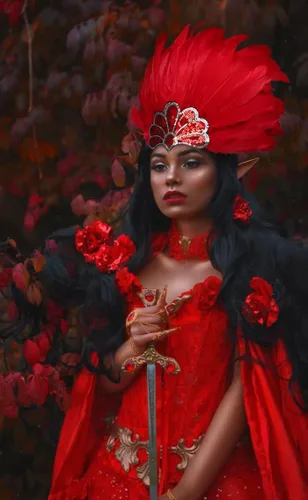 Vista 3 de HOMELEX Tocado de plumas negras para mujer, accesorios de carnaval caribeño