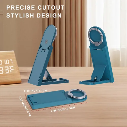 Vista 5 de Soporte universal para tableta con soporte de anillo integrado, paquete de 2 soportes ajustables para tableta multifunción con parche adhesivo