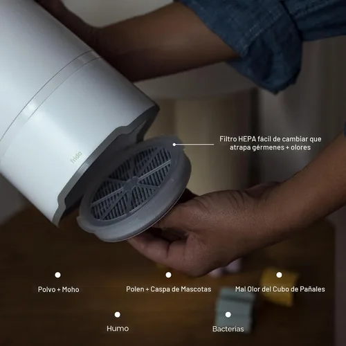 Vista 3 de Frida Baby 3-en-1 Purificador de Aire para Bebés para Alivio de Alergias, Máquina de Sonido para Dormir + Luz Nocturna, Purificador con Filtro HEPA