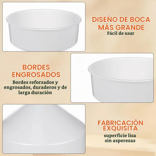 Vista 3 de Cabilock Embudo de cocina grande de boca ancha de plástico para llenado de bebidas de aceite de cerveza, herramienta de vertido sin derrames