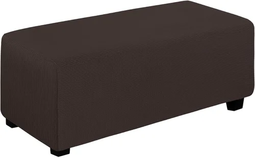 Vista 13 de Easy-Going Funda Elástica para Otomana Taburete de Almacenamiento Plegable Protector de Muebles Funda Rectangular Suave con Parte Inferior Elástica