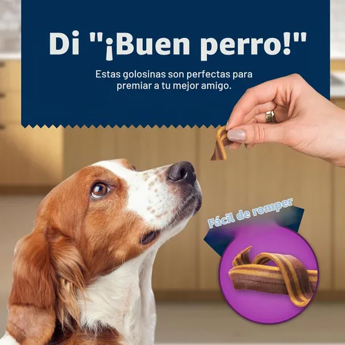 Vista 4 de Blue Buffalo Sizzlers Golosinas naturales suaves y húmedas para perros, sabor a tocino, bolsa de 15 onzas