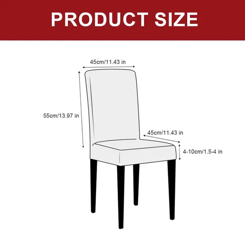Vista 7 de Fundas de terciopelo para sillas de comedor, fundas elásticas de felpa para sillas altas, fundas protectoras de asiento lavables, fundas para sillas