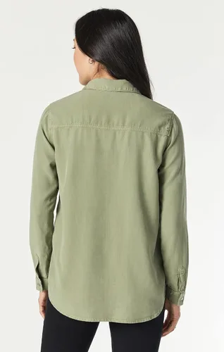 Vista 7 de Mavi Shelby - Camisa de mezclilla semiajustada para mujer