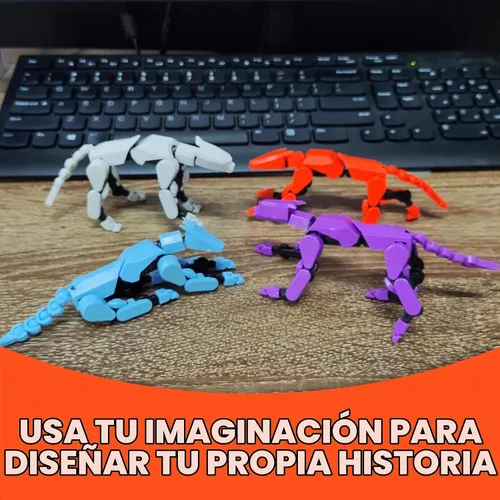 Vista 5 de Conjunto de Figura de Acción Titan13 (Ensamblaje Completado), Figura de Acción de Perro Robot Impresa en 3D, Perros Robot de Múltiples