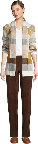 Vista 5 de Lands' End Pantalón de deporte para mujer, fácil de poner, con cintura elástica, tiro alto, de punto