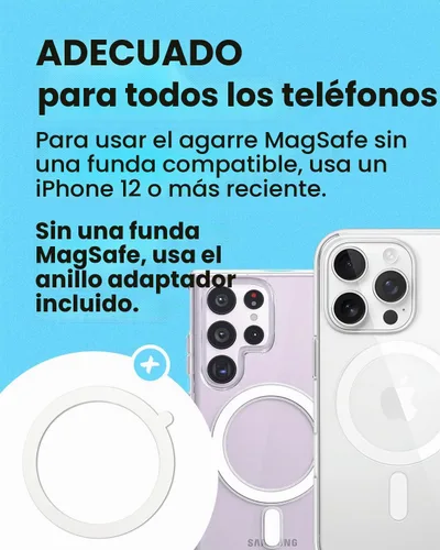 Vista 6 de Soporte magnético para teléfono móvil plegable y extensible estilo océano para teléfono inteligente, tableta, accesorio de teléfono celular (rosa)