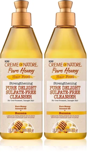 Vista 4 de Creme of Nature, Colección de champú, miel y plátano, 12 onzas