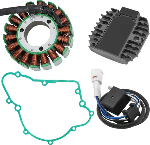 Vista 5 de Caltric Rectificador y junta regulador de estator compatible con Kawasaki Bayou 220 Klf220 1996-2002