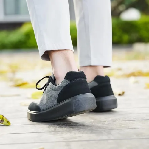Vista 3 de OrthoComfoot Zapatillas ortopédicas de moda para hombre para fascitis plantar cómodos zapatos ortopédicos para caminar con soporte de arco, zapatos