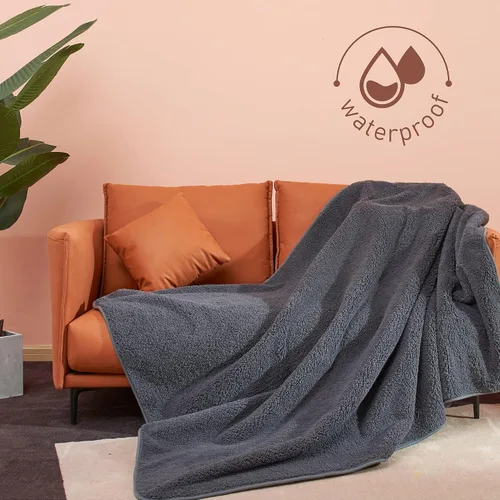 Vista 9 de Allisandro Manta impermeable de 39 x 27 pulgadas para sofá, silla, automóvil o cama, lavable a máquina, 3 capas de protección impermeable