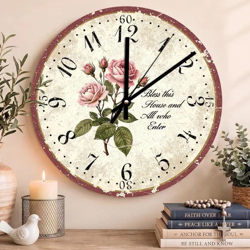 Vista 163 de Reloj con versículo bíblico con citas de Jesús, relojes de 0929Regalos Cristianos (2)