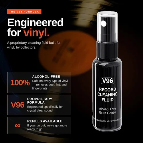 Vista 7 de Vinyl Buddy Kit de limpieza definitivo de discos de vinilo de 5 piezas Incluye: limpiador de discos - Cepillo de terciopelo, microfibra y lápiz