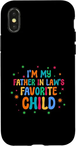 Vista 5 de Favorite Child Joke Humor, Father in Laws Parent Men Gifts Case for iPhone 17
