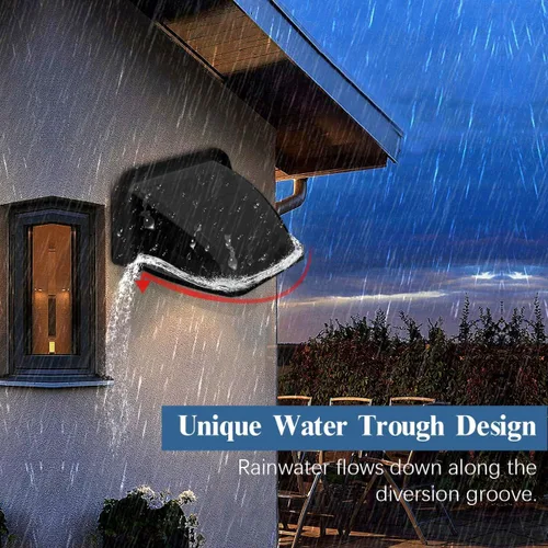 Vista 5 de Cubiertas universales para cámaras de seguridad, protección contra sol y lluvia, techo protector impermeable para cámaras Bullet y Dome, cubierta