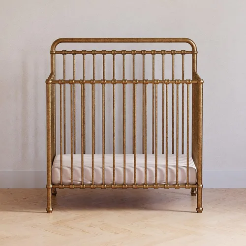 Vista 10 de NAMESAKE Winston Mini cuna convertible 4 en 1, oro vintage, 60 libras Dorado (vintage gold)